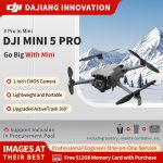 DJI Mini 5 Pro One-Inch Mini Aerial Photography Drone with Omnidirectional Active Obstacle Avoidance, Intelligent Follow, Lightweight, High-Definition, Professional, Lossless Vertical Shooting, Entry-Level Lightweight UAV