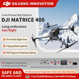 DJI Matrice 400 Surveying Drone Aerial Photography 4K Aircraft Jingwei M400 Medium Flagship Model [Includes 1 Battery, Battery Case, Remote Controller, Flagship Insurance]