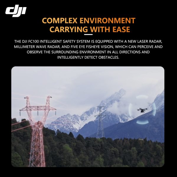 DJI FlyCart 100 Large Transport Drone for Emergency Rescue Payload Transport, Load Capacity 80 kg, Standard Package [Hoisting System, Smart Charger, Battery*2]