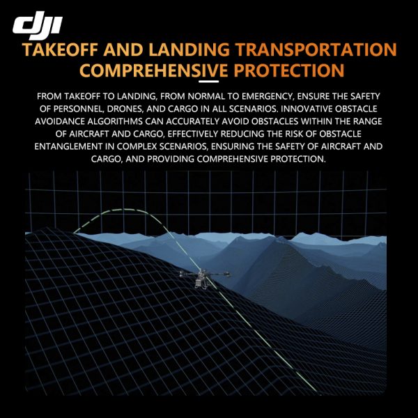 DJI FlyCart 100 Large Transport Drone for Emergency Rescue Payload Transport, Load Capacity 80 kg, Standard Package [Hoisting System, Smart Charger, Battery*2]