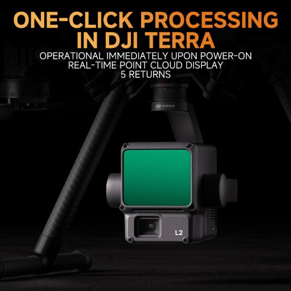 DJI Zenmuse L2 LiDAR Three-Axis Gimbal Mapping Camera Mount Real-Time Point Cloud High-Definition Aerial Photography Forestry/Engineering Compatible with M350 RTK Drone
