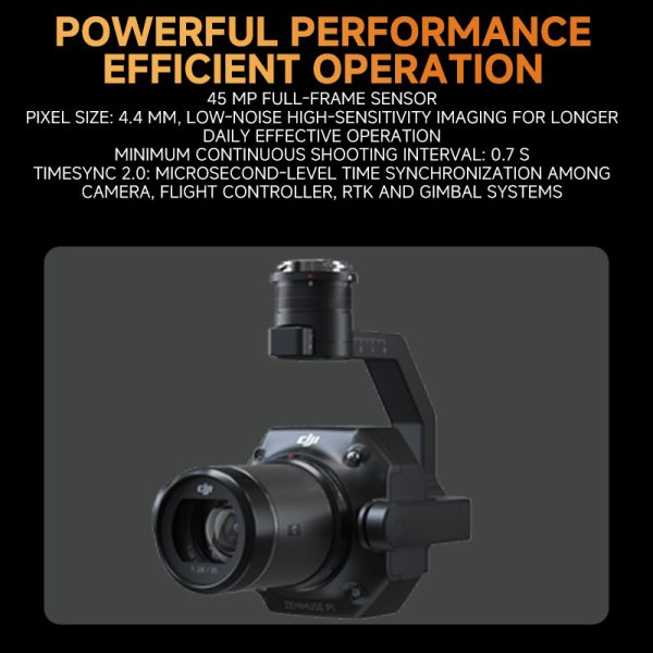 DJI Zenmuse P1 full-frame three-axis gimbal camera mount, 2D and 3D mapping, close-range surveying, high-definition aerial photography, compatible with M350RTK drone