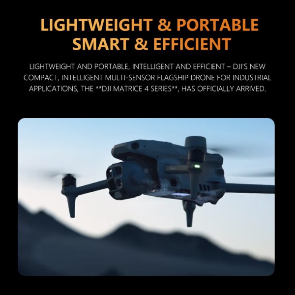 DJI Drone DJI Matrice 4E High-Definition Aerial Camera Mapping Inspection Modeling Jingwei M4E Y-Set [Includes Battery, RTK, Safety Case, Flagship Insurance]