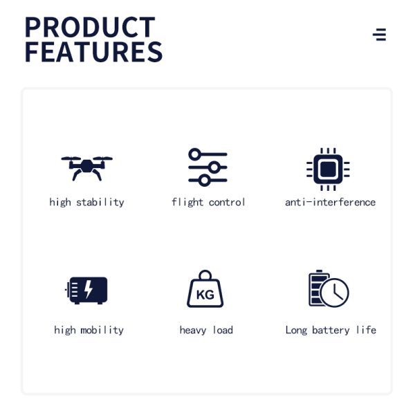 Shubona Rescue Inspection Reconnaissance Firefighting and Transportation Industrial Drone Black Warrior B-50 Payload 50kg